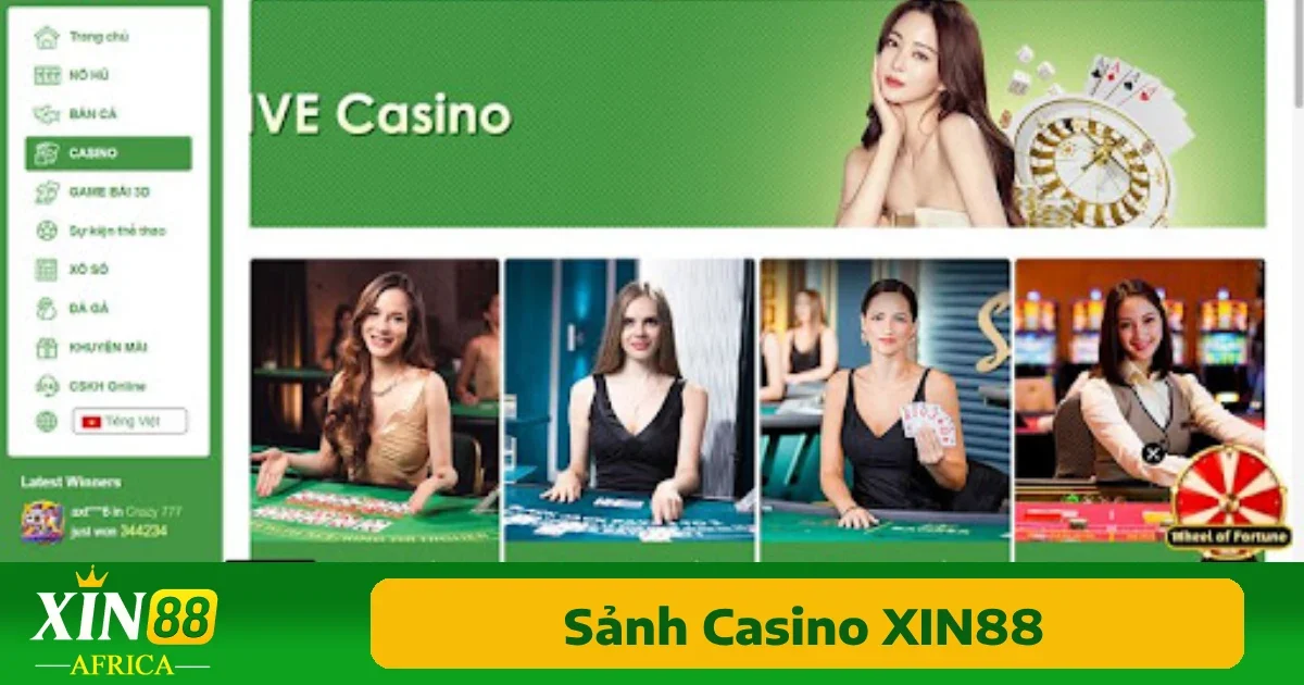 Khi nhắc đến Casino Xin88, không thể không nhắc tới sự đa dạng của các trò chơi mà nhà cái này cung cấp.