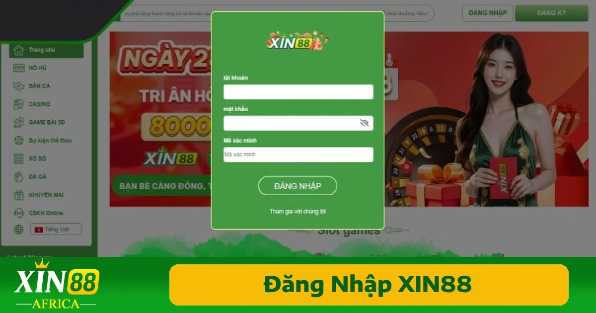 Thật dễ dàng để đăng nhập Xin88 dù bạn sử dụng nền tảng nào đi nữa, miễn là bạn nắm được các bước căn bản và làm theo đúng hướng dẫn.