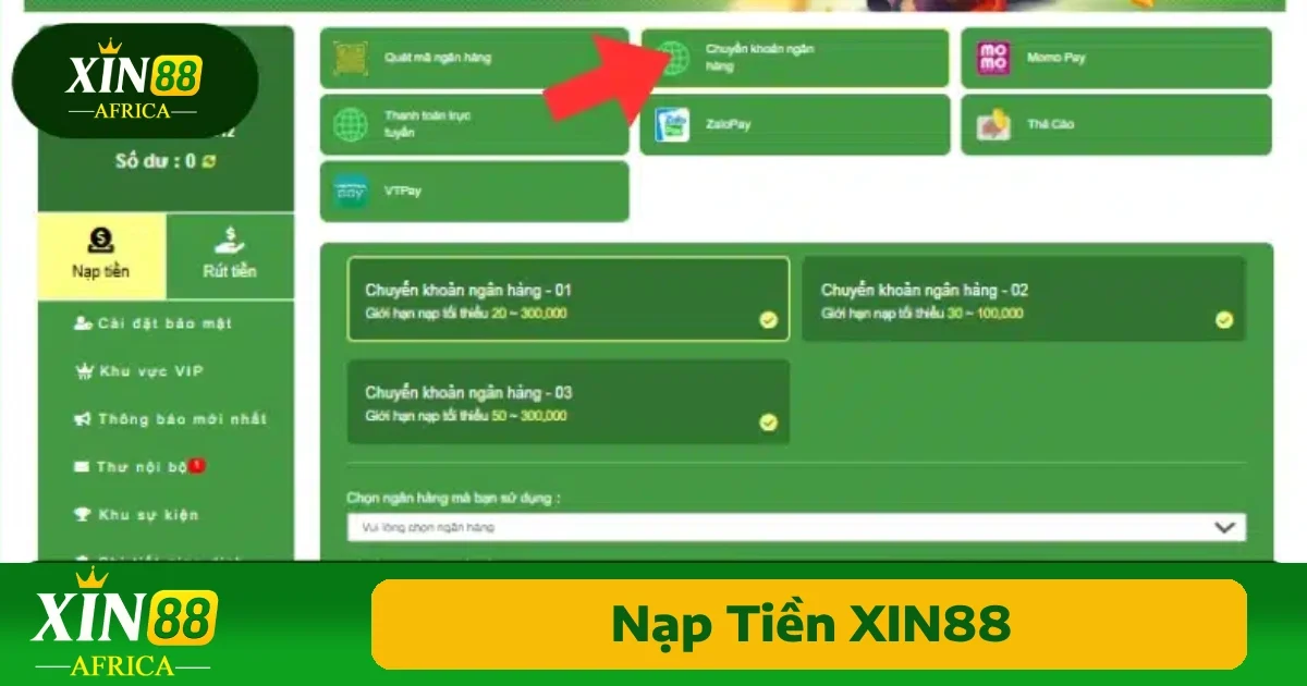 Giao dịch tại Xin88 đều rất dễ làm nhưng đòi hỏi cần chính xác để tránh những lỗi không mong muốn.